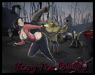 Модель игрока Zoey [L4D2] (RED) для CS:GO